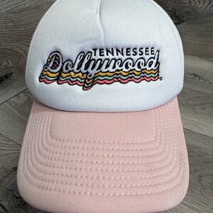 Tennessee Dollywood Pink and White Trucker Cap Hat SnapBack